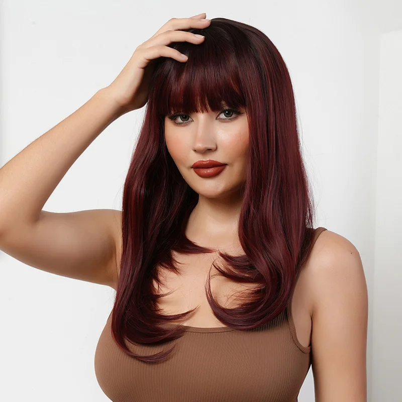 New Fashionable Women's Long Straight Hair Wig Synthetic High-Temperature Fiber Rose Net Cap
New Fashionable Women's Long Straight Hair Wig Synthetic High-Temperature Fiber Rose Net Cap