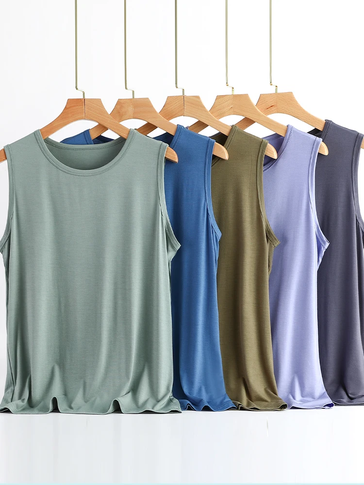 Modal Men's round Ne Vest Thin Summer Svel Top Pure Color Base irt Can Be Worn outside Hurdle oulder Crossbody
Modal Men's round Ne Vest Thin Summer Svel Top Pure Color Base irt Can Be Worn outside Hurdle oulder Crossbody