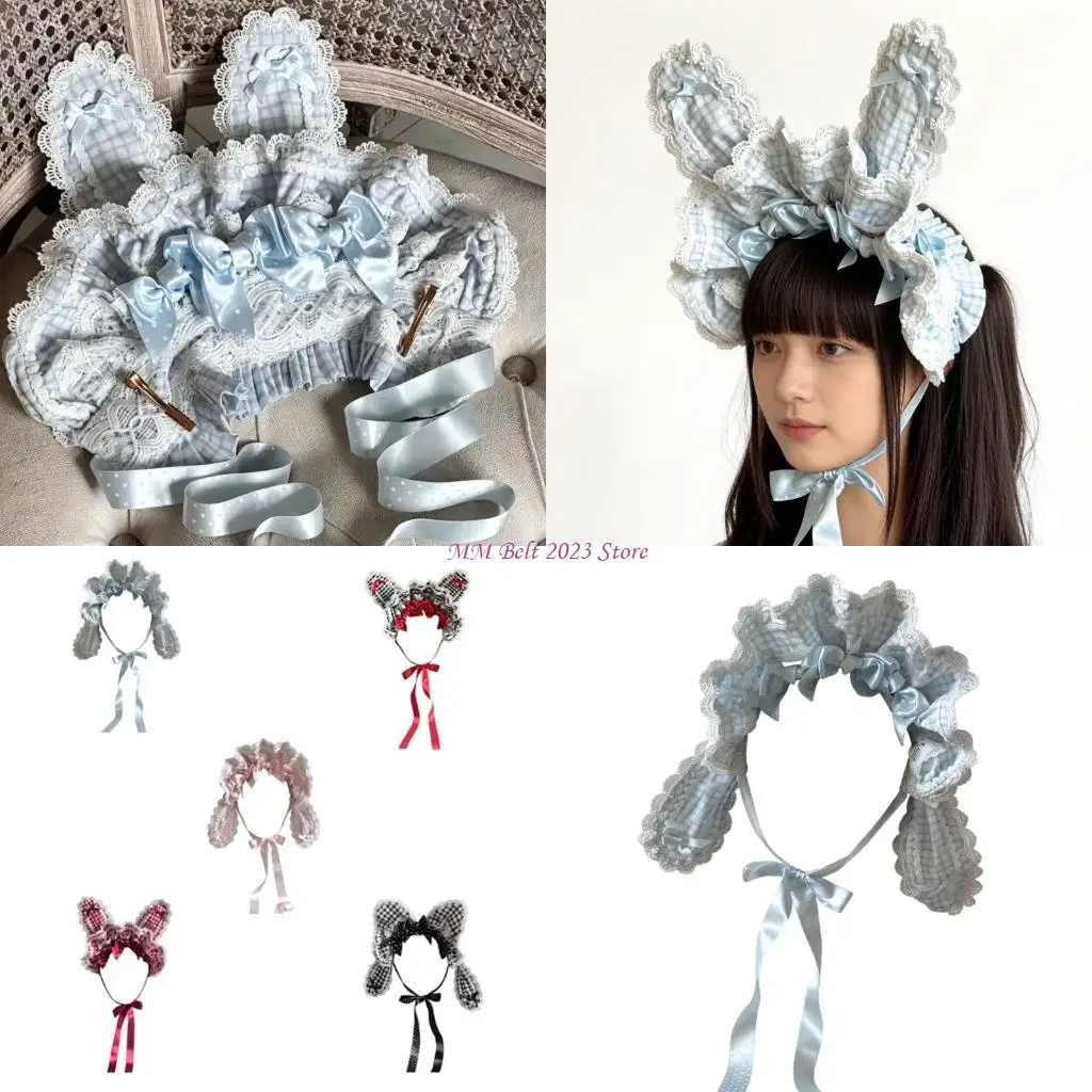 49ME Rabbits Ear Hair Accessory Lolitas Sweet Doll Headwear for Girls And Women
49ME Rabbits Ear Hair Accessory Lolitas Sweet Doll Headwear for Girls And Women