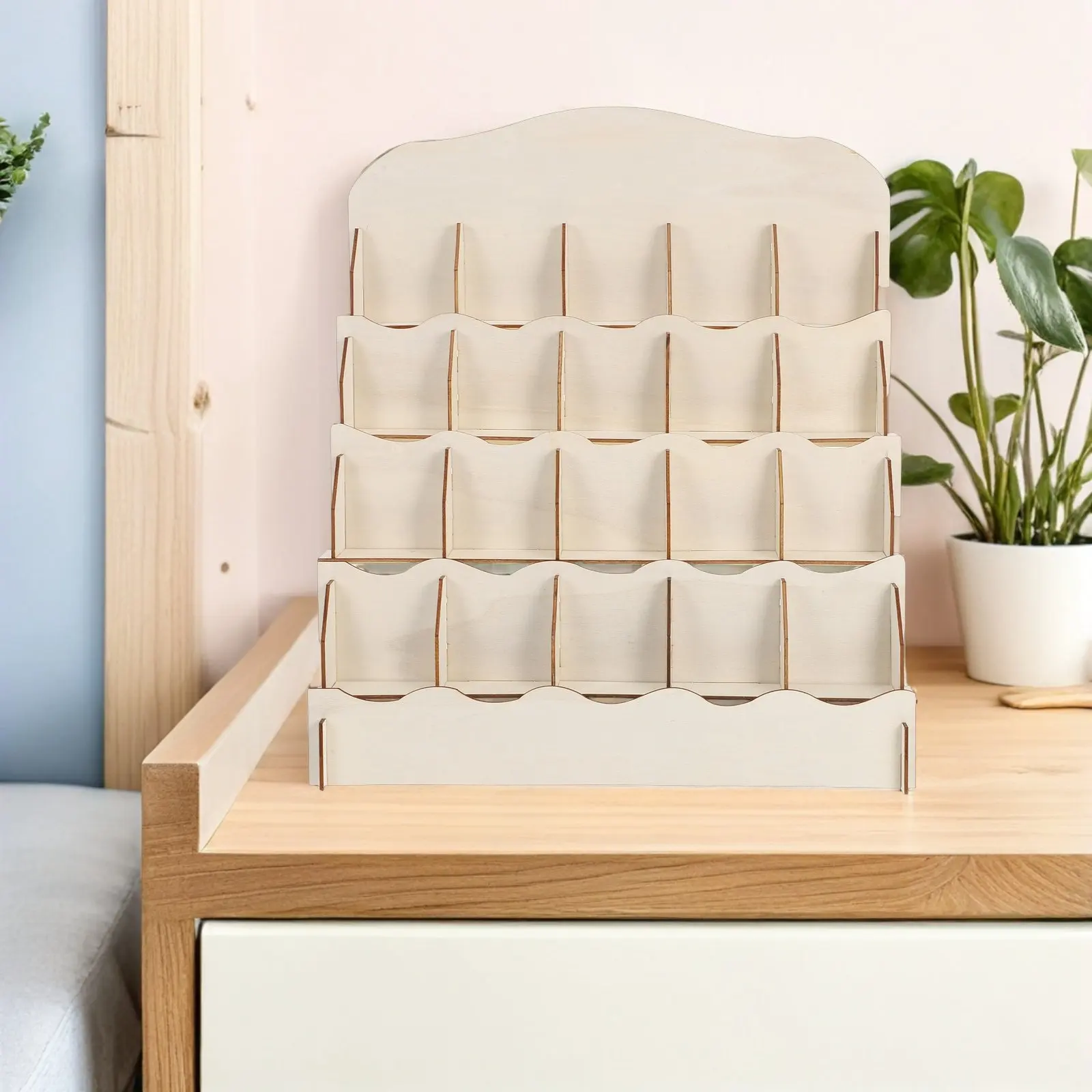 Wooden Multi-Layer Display Stand for Figures Stickers Postcards Photocards Decals Desk Decor Organizer 4-Tier Table Top Shelf
Wooden Multi-Layer Display Stand for Figures Stickers Postcards Photocards Decals Desk Decor Organizer 4-Tier Table Top Shelf