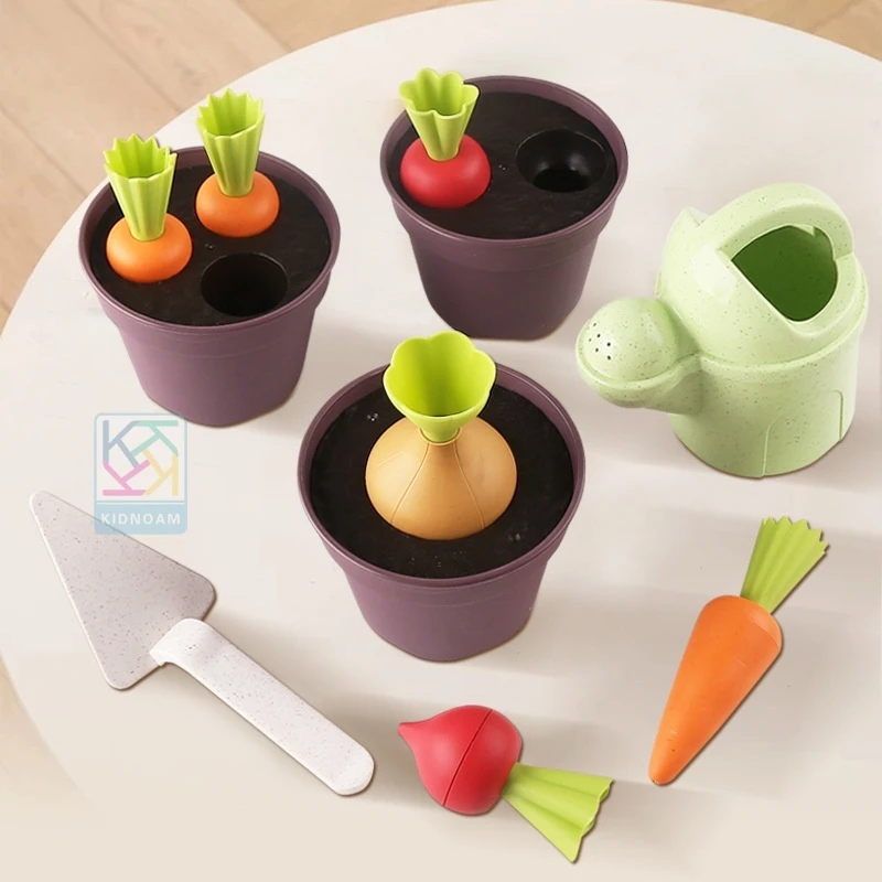Wheat Straw Sand Play Toy Set Simulation Potted Vegetable Carrot Radish Onion Shovel Watering Can Indoor Outdoor Garden Play
Wheat Straw Sand Play Toy Set Simulation Potted Vegetable Carrot Radish Onion Shovel Watering Can Indoor Outdoor Garden Play