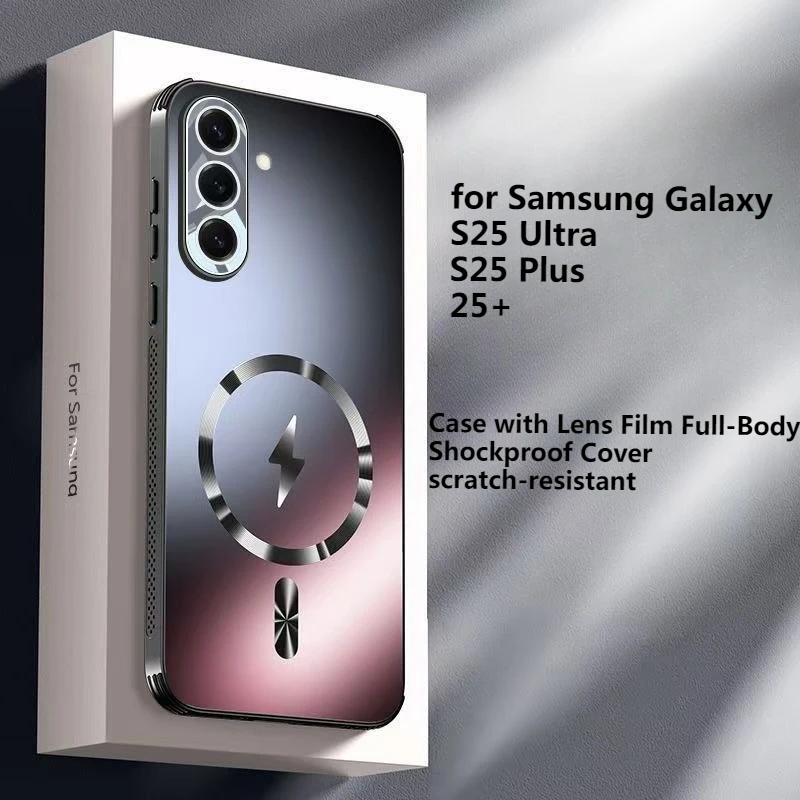 New Matte Magnetic for Samsung Galaxy S25 S25Ultra S25Plus Case with Lens Film Fall Protection Full-Body Shockproof Cover
New Matte Magnetic for Samsung Galaxy S25 S25Ultra S25Plus Case with Lens Film Fall Protection Full-Body Shockproof Cover