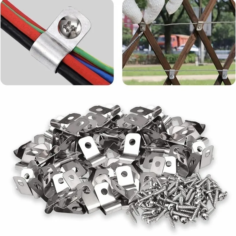 160 Clips + 160 Nails, Heavy-Duty Farm Wire Clips, for Wooden Rail Fencing
160 Clips + 160 Nails, Heavy-Duty Farm Wire Clips, for Wooden Rail Fencing