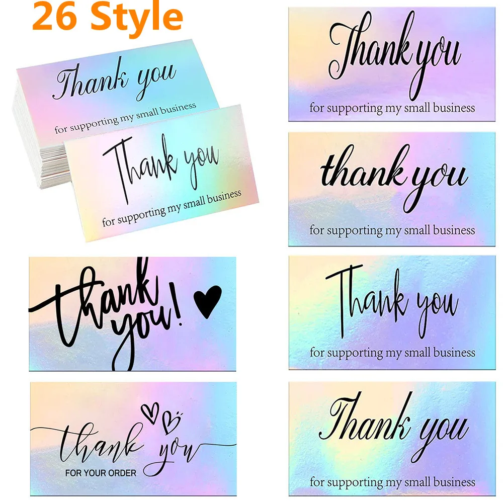 50pcs Thank You Card For Supporting Business Package Decoration "Gorgeous Thanks" Business Card Laser card Handmade With Love
50pcs Thank You Card For Supporting Business Package Decoration "Gorgeous Thanks" Business Card Laser card Handmade With Love