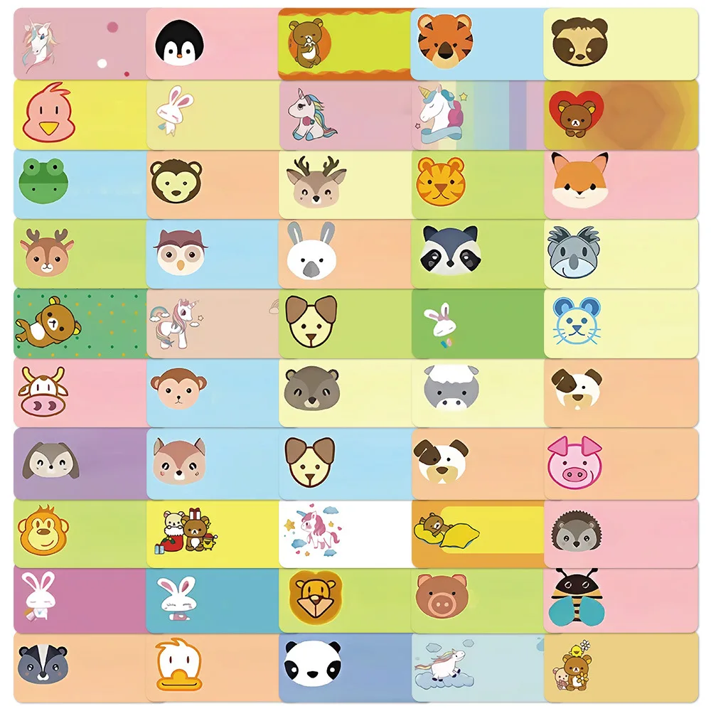 50Pcs Personalized Name Stickers with Cute Animal, Waterproof Custom Labels for Kids’ School, Water Bottles, Books
50Pcs Personalized Name Stickers with Cute Animal, Waterproof Custom Labels for Kids’ School, Water Bottles, Books