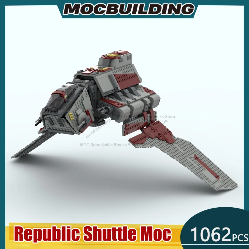 Republic Shuttle Moc Building Blocks DIY Assemble Bricks Space Collection Display Educational Creative Xmas Toys Gifts 1062PCS
Republic Shuttle Moc Building Blocks DIY Assemble Bricks Space Collection Display Educational Creative Xmas Toys Gifts 1062PCS