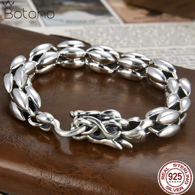 Bloody Mary Retro Dragon 925 Sterling Silver Man Bracelet Men's Domineering Personality Hipster Bracelet Punk Hip Hop Bracelets
Bloody Mary Retro Dragon 925 Sterling Silver Man Bracelet Men's Domineering Personality Hipster Bracelet Punk Hip Hop Bracelets