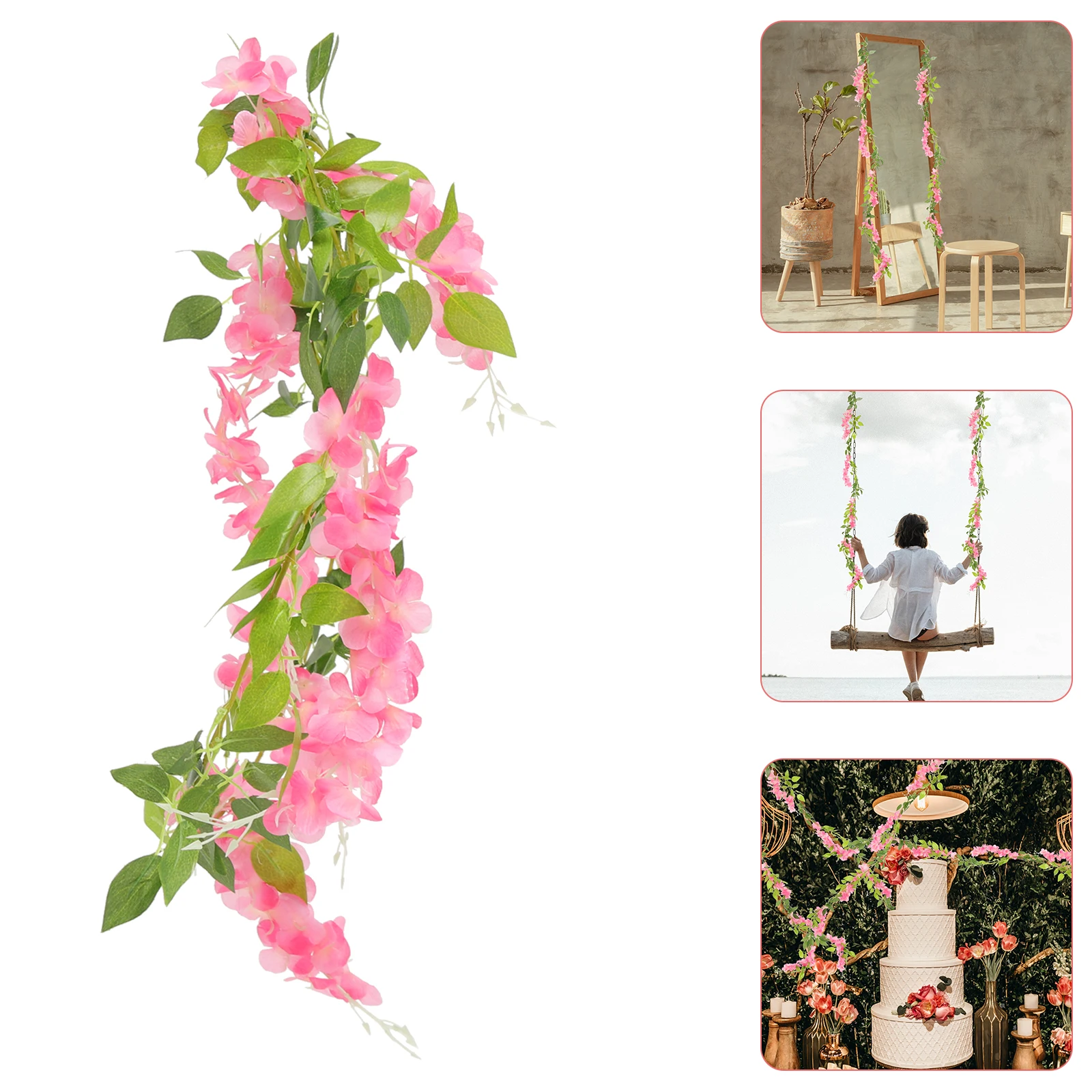 4pcs Lifelike Wisteria Garland Artificial Flower Vine Hanging Decor For Wedding Fake Hanging Flower Vines Wall Festival Garden
4pcs Lifelike Wisteria Garland Artificial Flower Vine Hanging Decor For Wedding Fake Hanging Flower Vines Wall Festival Garden