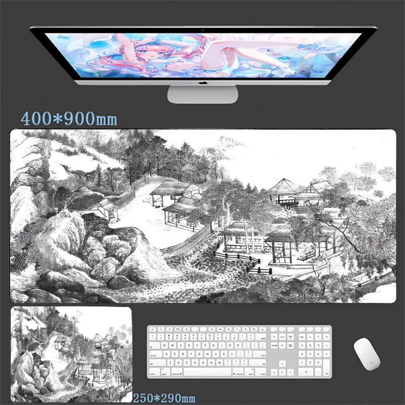 Desk Mat Gamer Mousepads Company Mouse Pad Office Desk Pad Ink Painting Large Mousepad Chinese Style Mouse Mat For Computer Pads
Desk Mat Gamer Mousepads Company Mouse Pad Office Desk Pad Ink Painting Large Mousepad Chinese Style Mouse Mat For Computer Pads