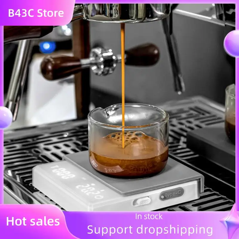 B14C Digital Coffee Scale Mini Electronic Coffee Scale Electronic Scale With Timer Touch Sensor LED Screen Espresso Mini Smart T
B14C Digital Coffee Scale Mini Electronic Coffee Scale Electronic Scale With Timer Touch Sensor LED Screen Espresso Mini Smart T