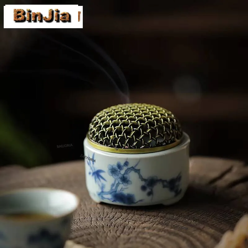 Antique Ru Kiln Porcelain Incense Burner Creative Blue and White Path Aromatherapy Furnace Home Buddha Censer Holder Utensils
Antique Ru Kiln Porcelain Incense Burner Creative Blue and White Path Aromatherapy Furnace Home Buddha Censer Holder Utensils