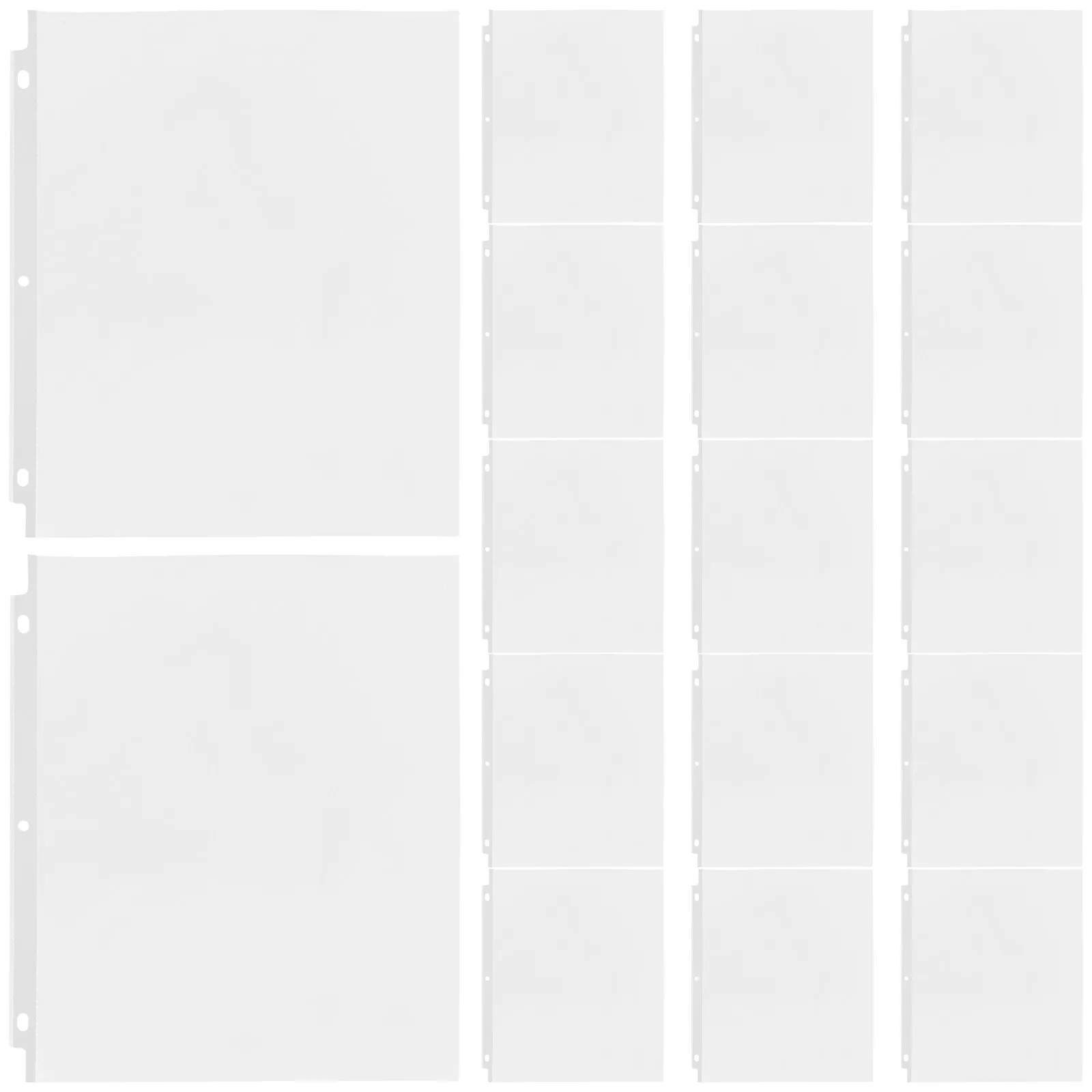 50Pcs Transparent File Bags Heavy Duty Plastic Sheet Protectors for Binders Clear Document Holders Versatile Organization A4
50Pcs Transparent File Bags Heavy Duty Plastic Sheet Protectors for Binders Clear Document Holders Versatile Organization A4