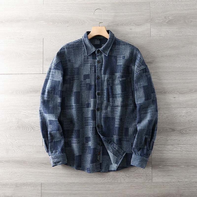 Retro Washed Long Sleeve Collared Men's Shirt Japanese Style Plaid Autumn Casual Fashion Urban Standard Fit Youth Shirt
Retro Washed Long Sleeve Collared Men's Shirt Japanese Style Plaid Autumn Casual Fashion Urban Standard Fit Youth Shirt
