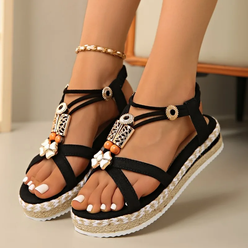 Womens Wedge Sandals Summer Bohemian Style Beach Shoes Fashion Casual Sandals for Women Open Toe Platform Sandal Sandalias Mujer
Womens Wedge Sandals Summer Bohemian Style Beach Shoes Fashion Casual Sandals for Women Open Toe Platform Sandal Sandalias Mujer
