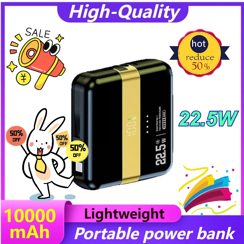 2-in-1 Magnetic Separation Super Fast Charging Self Contained Cable 10000mAh Power Bank Mobile Power
2-in-1 Magnetic Separation Super Fast Charging Self Contained Cable 10000mAh Power Bank Mobile Power