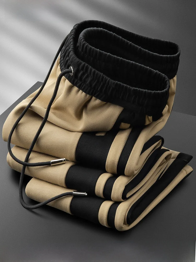 Модные повседневные спортивные брюки с цветными вставками для мужчин, прямые, из эластичного хлопка, осенне-зимние, молодежные, трендовые
Модные повседневные спортивные брюки с цветными вставками для мужчин, прямые, из эластичного хлопка, осенне-зимние, молодежные, трендовые