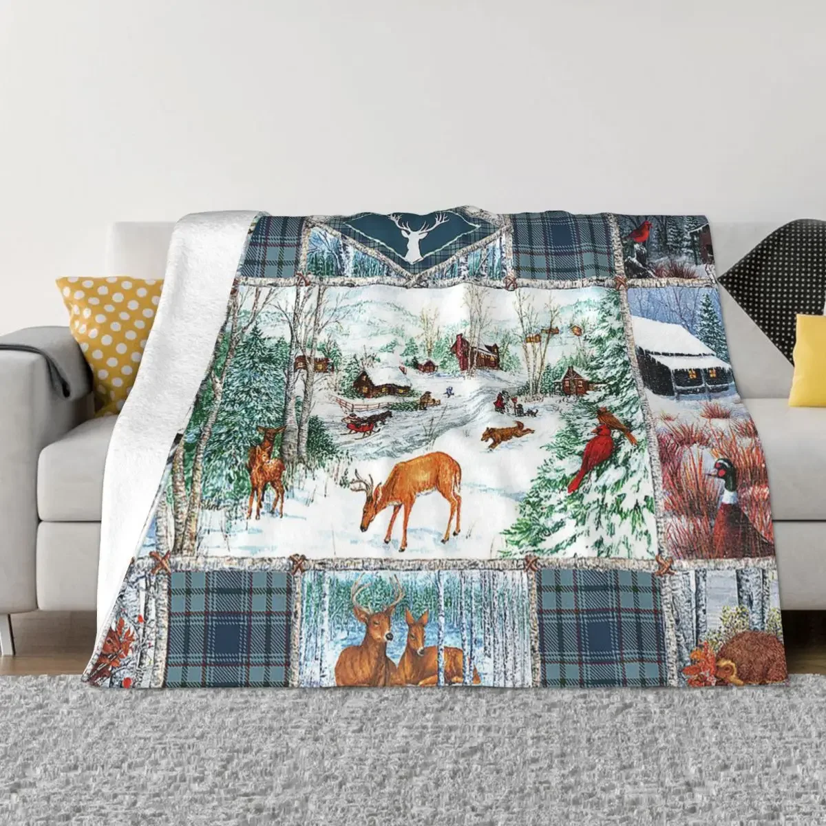 Deer Plaid Cartoon Blankets Flannel Print Collage Gift Adults Kids Animal Lightweight Thin Throw Blankets for Home Travel Quilt
Deer Plaid Cartoon Blankets Flannel Print Collage Gift Adults Kids Animal Lightweight Thin Throw Blankets for Home Travel Quilt