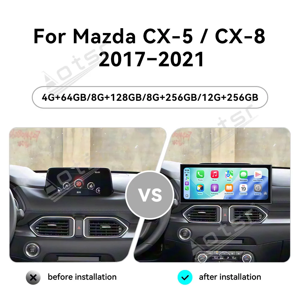 Для Mazda CX-5/CX-8 2017-2021 15,8-дюймовый Android 15 CarPlay автомобильный радиоприемник HD с сенсорным экраном мультимедийный плеер GPS-навигация головное устройство
Для Mazda CX-5/CX-8 2017-2021 15,8-дюймовый Android 15 CarPlay автомобильный радиоприемник HD с сенсорным экраном мультимедийный плеер GPS-навигация головное устройство