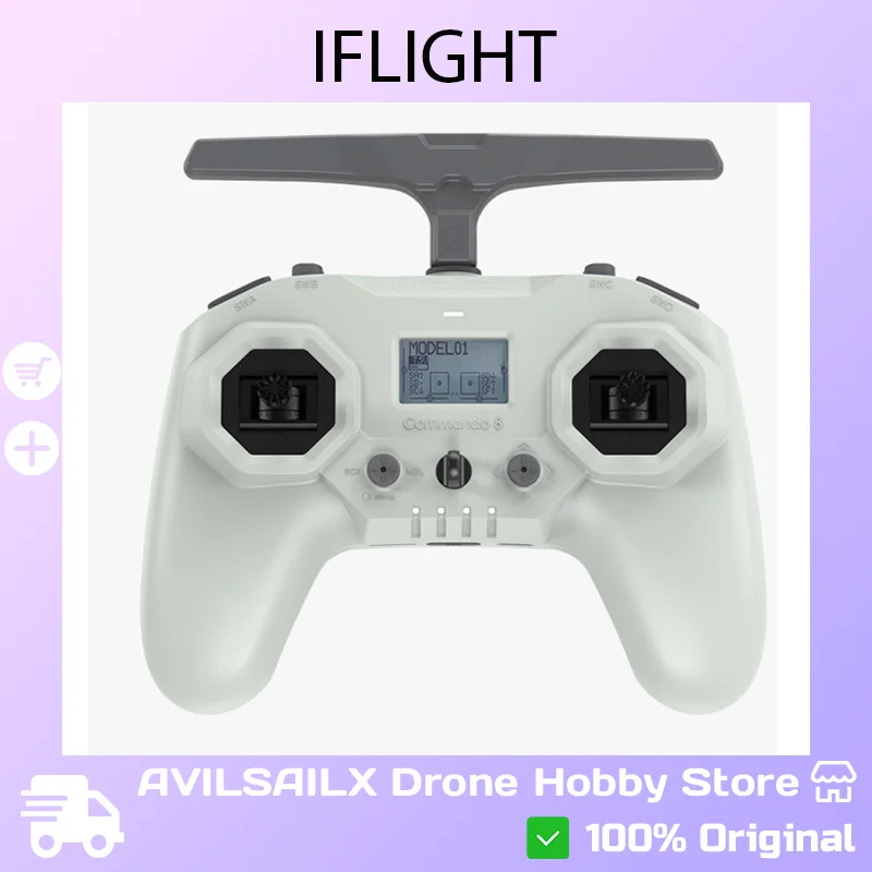 iFlight Commando 8 ELRS V2 2.4GHz/900MHz FPV Remote Control Dual Antenna Heat Dissipation
iFlight Commando 8 ELRS V2 2.4GHz/900MHz FPV Remote Control Dual Antenna Heat Dissipation