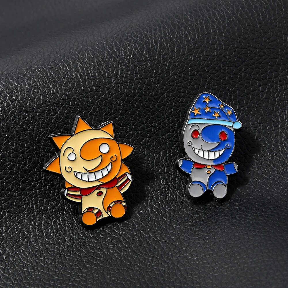 Game Garry'sMod Brooch Pins Cute Sundrop FNAF Moon Metal Badges Brooches Lapel Pin Jewelry Cosplay Gift Props Accessory For Fans
Game Garry'sMod Brooch Pins Cute Sundrop FNAF Moon Metal Badges Brooches Lapel Pin Jewelry Cosplay Gift Props Accessory For Fans