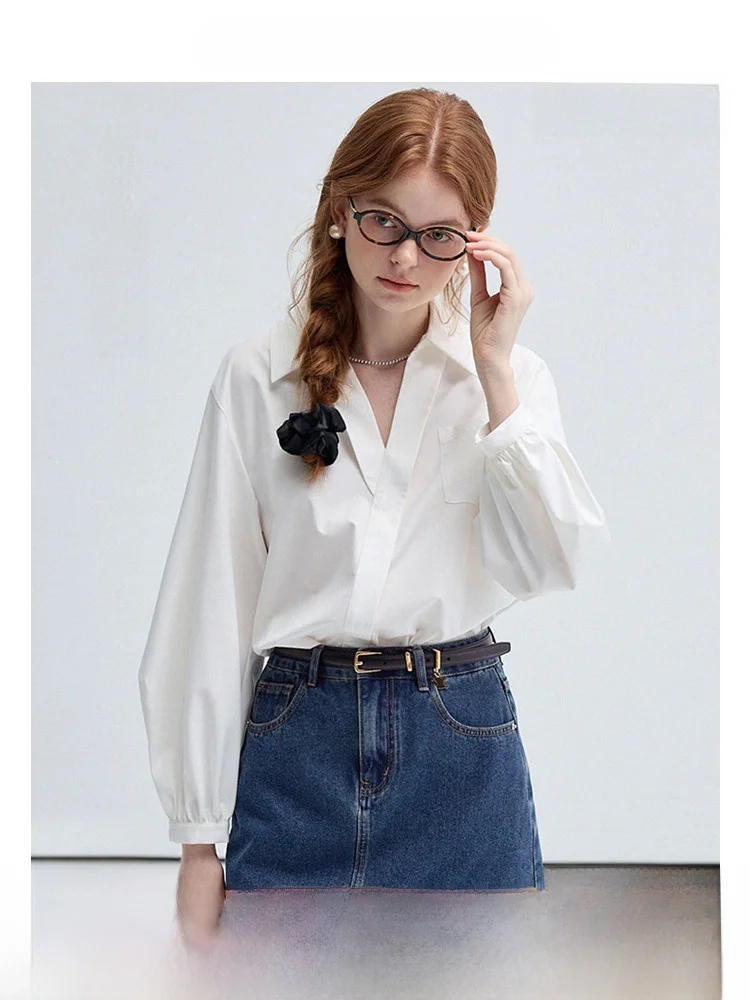 VEGA CHANG Women's Long Sve irt Spring 2026 Commute Design Vaion Loose V-Ne Top Casual Straight Cut Faion
VEGA CHANG Women's Long Sve irt Spring 2026 Commute Design Vaion Loose V-Ne Top Casual Straight Cut Faion