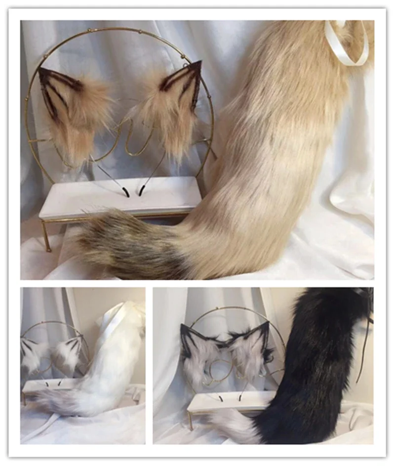Handmade Work Anime Simulation Beast Fox Ears Hairhoop Tail Cosplay Carnaval Gothic Lolita Halloween COSPLAY Accessory
Handmade Work Anime Simulation Beast Fox Ears Hairhoop Tail Cosplay Carnaval Gothic Lolita Halloween COSPLAY Accessory
