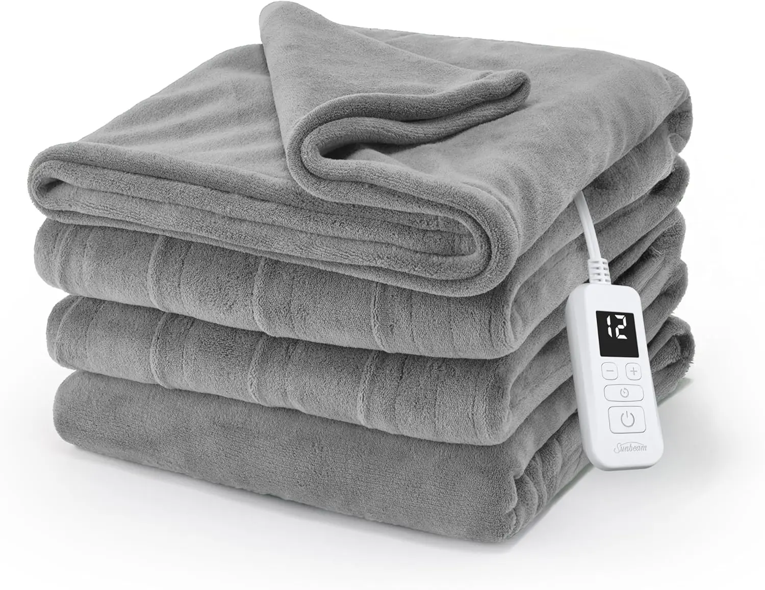 Electric Heated Blanket with 12 Heat Settings, Auto Shut-Off, Fast Heating, Machine Washable, Dove Gray, Full Size
Electric Heated Blanket with 12 Heat Settings, Auto Shut-Off, Fast Heating, Machine Washable, Dove Gray, Full Size