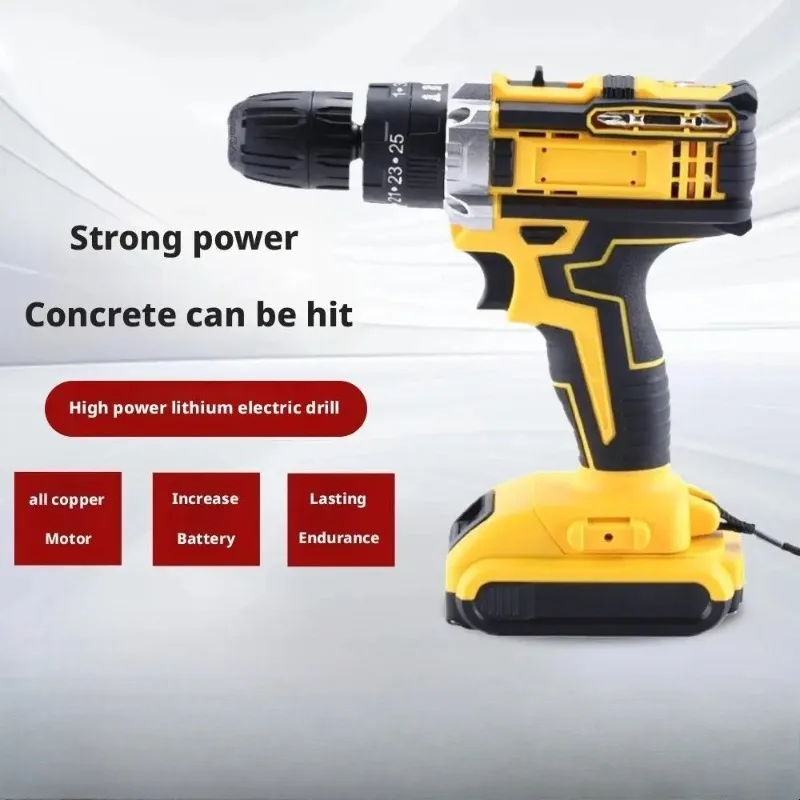 Multi-functional Hardware Tool Electric Drill Set High-power Handheld Electric Drill Lithium Battery Electric Screw
Multi-functional Hardware Tool Electric Drill Set High-power Handheld Electric Drill Lithium Battery Electric Screw