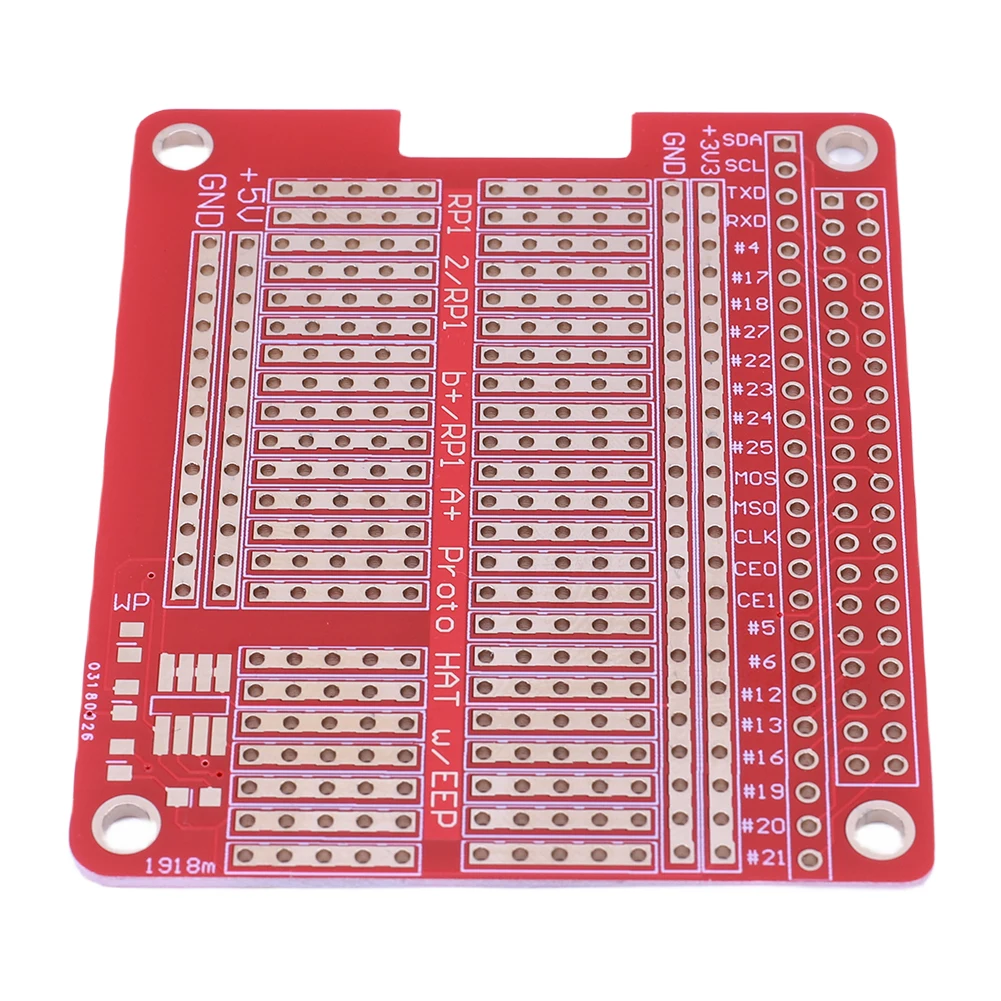 Prototype Breakout DIY Breadboard PCB Shield Board Kit PCB Shield Red Expansion Board for Raspberry RPi Prototype Hat Breadboard
Prototype Breakout DIY Breadboard PCB Shield Board Kit PCB Shield Red Expansion Board for Raspberry RPi Prototype Hat Breadboard