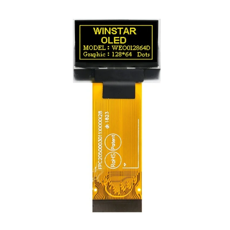 WEO 012864 Тип D Winstar — 0,96 дюйма, изготовлен из стандартных излучающих желтых цветов 128x64 пикселей, новый и оригинальный, 1 шт./лот.
WEO 012864 Тип D Winstar — 0,96 дюйма, изготовлен из стандартных излучающих желтых цветов 128x64 пикселей, новый и оригинальный, 1 шт./лот.