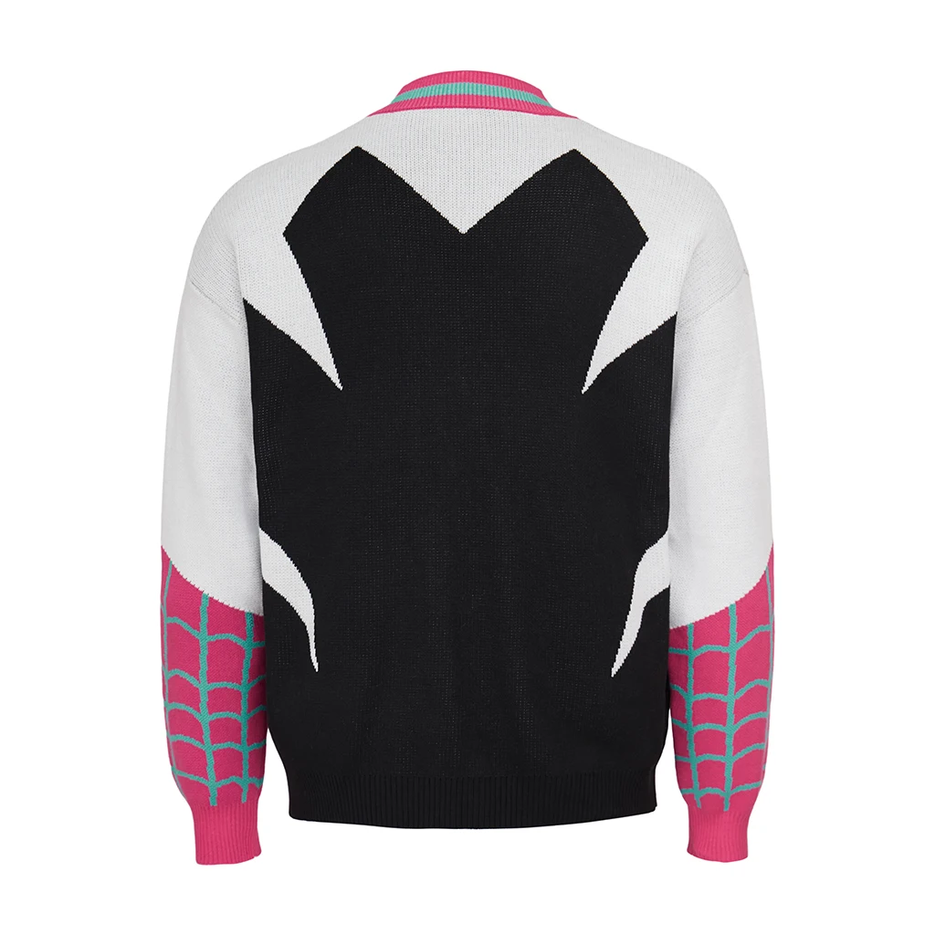 Gwen Cosplay Sweater Adult Unisex Casual Cardigan Knitted Coat V-neck Knitwear Halloween Carnival Party Superhero Sweatshirts
Gwen Cosplay Sweater Adult Unisex Casual Cardigan Knitted Coat V-neck Knitwear Halloween Carnival Party Superhero Sweatshirts