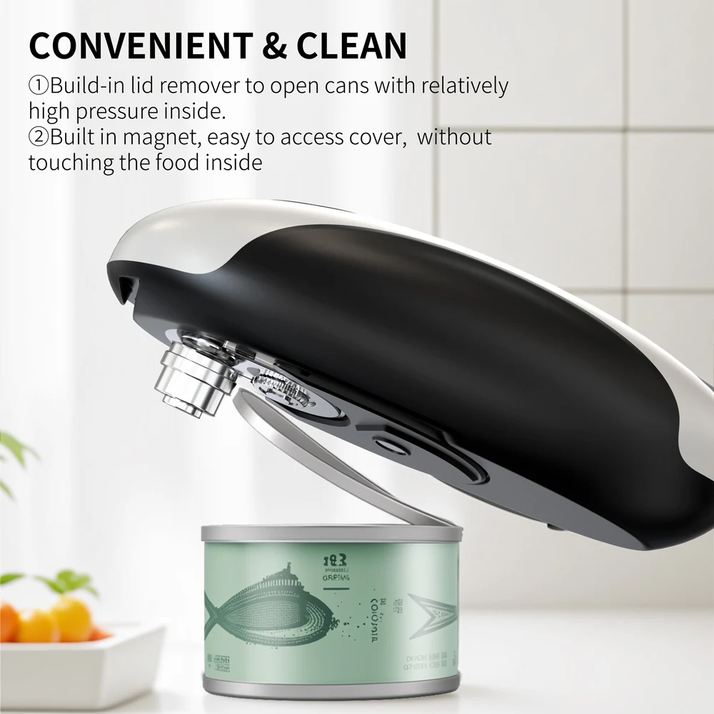 Compact Automatic Electric Can Opener One Touch Portable Kitchen Tool for Jar & Bottle Easy Storage Can Opener Rechargeable
Compact Automatic Electric Can Opener One Touch Portable Kitchen Tool for Jar & Bottle Easy Storage Can Opener Rechargeable