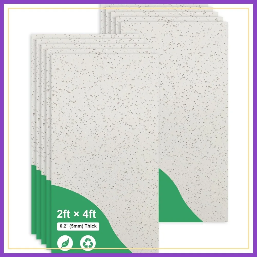 Waterproof PVC Ceiling Tiles 2x4ft - Fire-Rated, Washable Panels 24x48in, Cover 80 Sq Ft, Pack of 10
Waterproof PVC Ceiling Tiles 2x4ft - Fire-Rated, Washable Panels 24x48in, Cover 80 Sq Ft, Pack of 10