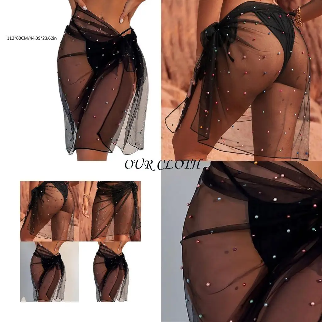 Женские пляжные саронги короткие саронгы красочные бусины пляжные прикрытие купальники 
Женские пляжные саронги короткие саронгы красочные бусины пляжные прикрытие купальники