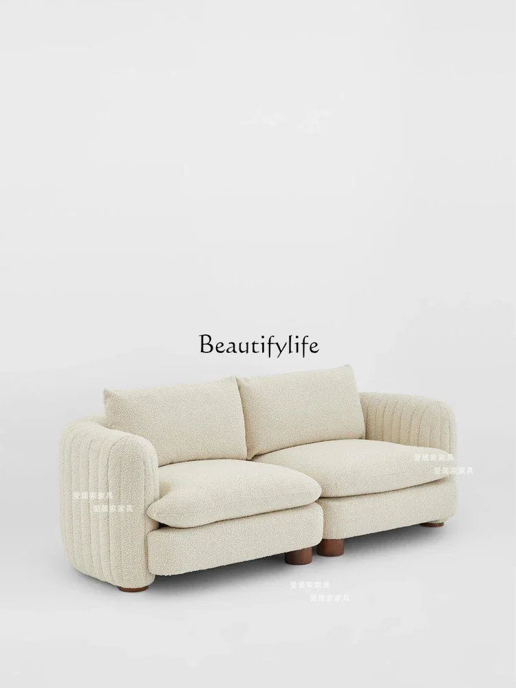 lFabric Curved Sofa French Cream Style Lambswool Sofa Combination
lFabric Curved Sofa French Cream Style Lambswool Sofa Combination