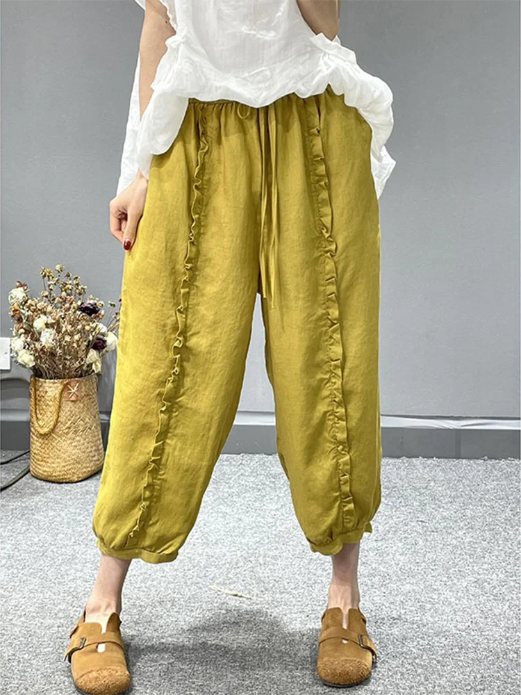 Женские деревянные кружевные льняные брюки-фонарики в стиле ретро, повседневные хлопковые и льняные брюки Харлан с высокой талией, брюки Харлан с девятью очками
Женские деревянные кружевные льняные брюки-фонарики в стиле ретро, повседневные хлопковые и льняные брюки Харлан с высокой талией, брюки Харлан с девятью очками