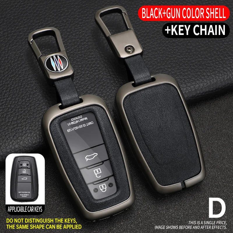 Metal Leather Car Key Fob Case Cover Keychain For Toyota Highlander RAV4 Camry CHR Corolla Kluger Prius 4Runner Mirai 86
Metal Leather Car Key Fob Case Cover Keychain For Toyota Highlander RAV4 Camry CHR Corolla Kluger Prius 4Runner Mirai 86