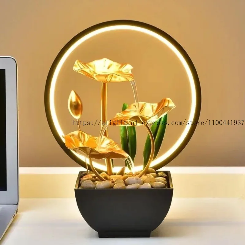 Water Flow Decor LED Light Circle Modern Tabletop Fountain for Home Decor Gift for Housewarming Grand Opening Wealth Attraction
Water Flow Decor LED Light Circle Modern Tabletop Fountain for Home Decor Gift for Housewarming Grand Opening Wealth Attraction