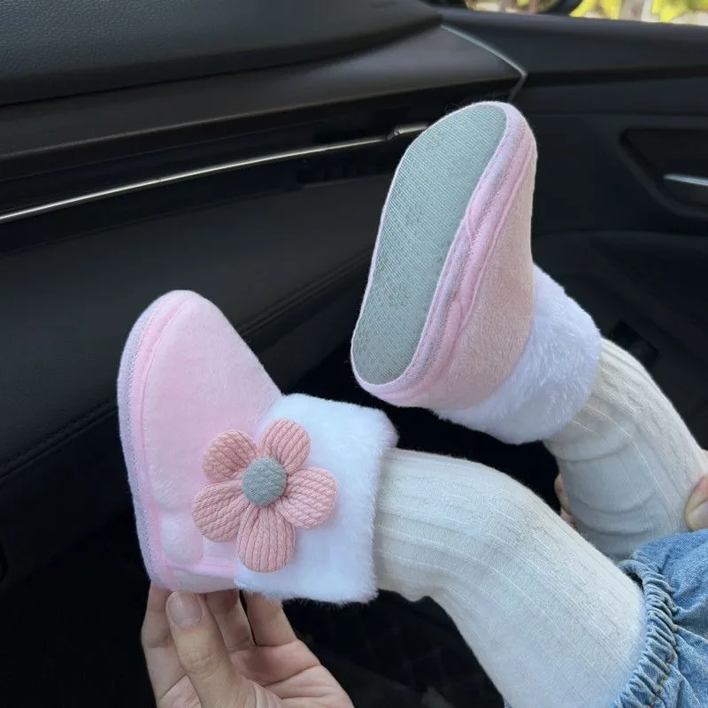 Winter Baby Girls' Soft Sole 0-1 Years 6-12 Months Toddler Learning Footwear Non Slip Heel Anti Fall Newborn First Walking Shoes
Winter Baby Girls' Soft Sole 0-1 Years 6-12 Months Toddler Learning Footwear Non Slip Heel Anti Fall Newborn First Walking Shoes