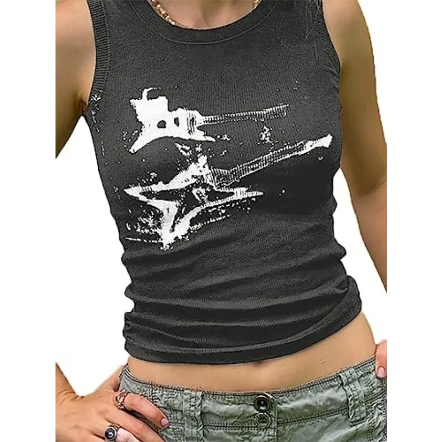 Xineicy Women's Star Sleeveless Crop Top Vintage Y2k Tops Round Neck Racerback Grunge Tank Tops Casual Tee
Xineicy Women's Star Sleeveless Crop Top Vintage Y2k Tops Round Neck Racerback Grunge Tank Tops Casual Tee