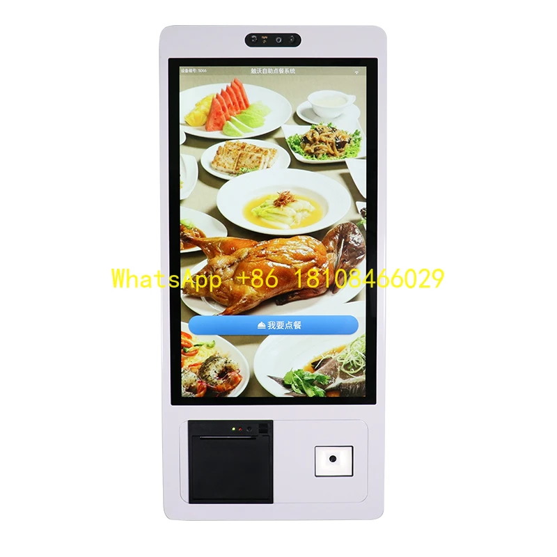 Payment Self Food Ordering Service Touch Screen Kiosk in Restaurant Fast Food 32 Inch Kiosk Touch Order
Payment Self Food Ordering Service Touch Screen Kiosk in Restaurant Fast Food 32 Inch Kiosk Touch Order