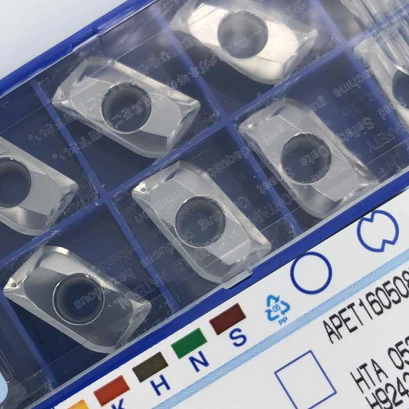 Original APET APET160504PDFR-S APET160508PDFR-S H1 APET160504 APET160508 APET103504 Carbide Milling Inserts Lathe Cutter Tools
Original APET APET160504PDFR-S APET160508PDFR-S H1 APET160504 APET160508 APET103504 Carbide Milling Inserts Lathe Cutter Tools