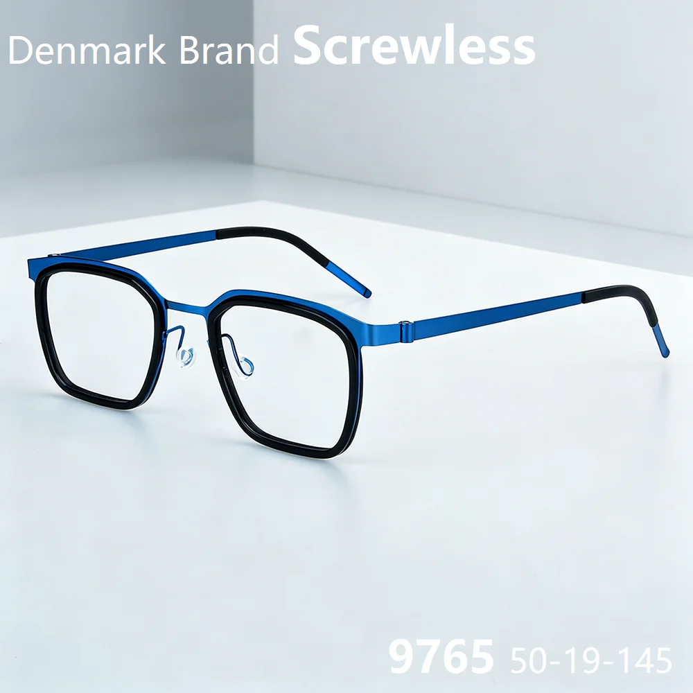 Denmark Brand Screwless Thin Titanium Glasses Frame Square Eyeglasses Ultralight Rectangle Acetate Ring Women Men 9765 Fashion
Denmark Brand Screwless Thin Titanium Glasses Frame Square Eyeglasses Ultralight Rectangle Acetate Ring Women Men 9765 Fashion