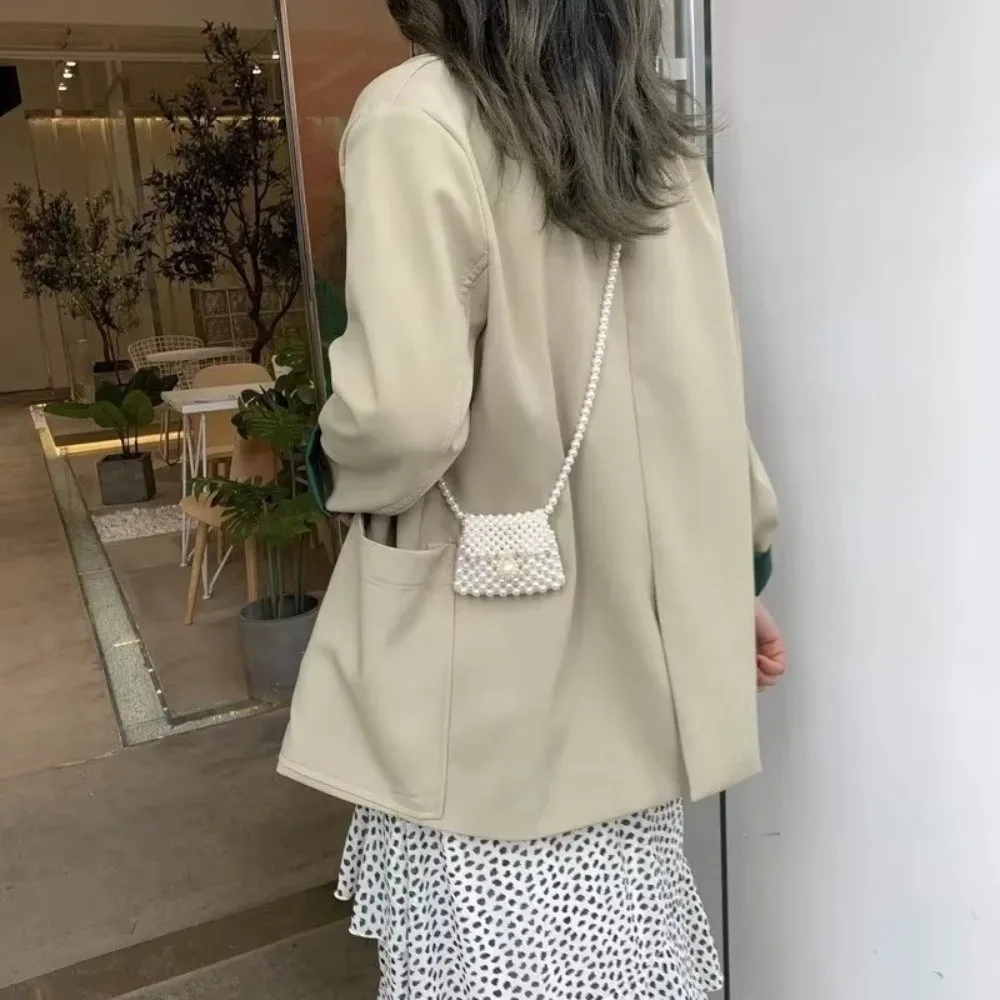 Fashion Imitation Pearl Pearl Crossbody Bag Versatile Solid Color Shoulder Bag Coin Pouch Women
Fashion Imitation Pearl Pearl Crossbody Bag Versatile Solid Color Shoulder Bag Coin Pouch Women