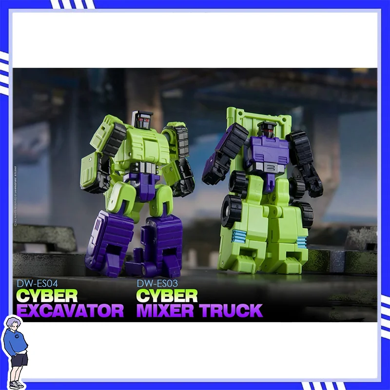 New Transformation Toys Dr Wu. DW-ES03 MIXER TRUCK DW-ES04 EXCAVATOR CYCER BULLDOZER Small Scale Model
New Transformation Toys Dr Wu. DW-ES03 MIXER TRUCK DW-ES04 EXCAVATOR CYCER BULLDOZER Small Scale Model