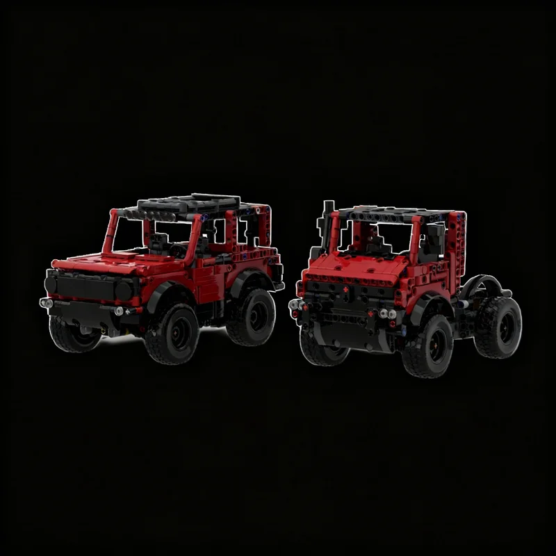 943pcs MOC 2x1 Bundle Suzuki Jimny Unimog U1400 Technical Model Building Blocks Construction Toys Christmas Gifts Brick Kids
943pcs MOC 2x1 Bundle Suzuki Jimny Unimog U1400 Technical Model Building Blocks Construction Toys Christmas Gifts Brick Kids