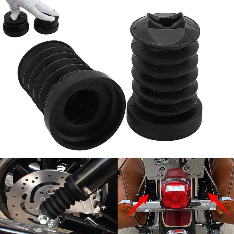 Motorcycle Rubber Rear Fork Boots Covers Protector Gaiter Gators For Harley Touring Street Electra Glide Road King 1997-2013
Motorcycle Rubber Rear Fork Boots Covers Protector Gaiter Gators For Harley Touring Street Electra Glide Road King 1997-2013