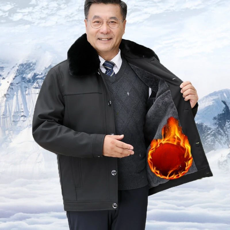 2024 Middle Aged Men's Autumn Winter Plush Thick Warm Cotton Jacket Loose Fashion Casual Dad Plus Coat A191
2024 Middle Aged Men's Autumn Winter Plush Thick Warm Cotton Jacket Loose Fashion Casual Dad Plus Coat A191