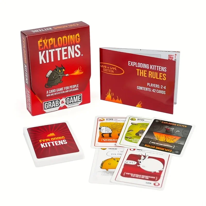 Игровая игра Exploding Kittens Grab & Game — 2-4 игроки — возраст 14+ — 10 минут, чтобы играть — Карточная игра с высокими колышками для путешествий — Игра для вечеринок, F
Игровая игра Exploding Kittens Grab & Game — 2-4 игроки — возраст 14+ — 10 минут, чтобы играть — Карточная игра с высокими колышками для путешествий — Игра для вечеринок, F