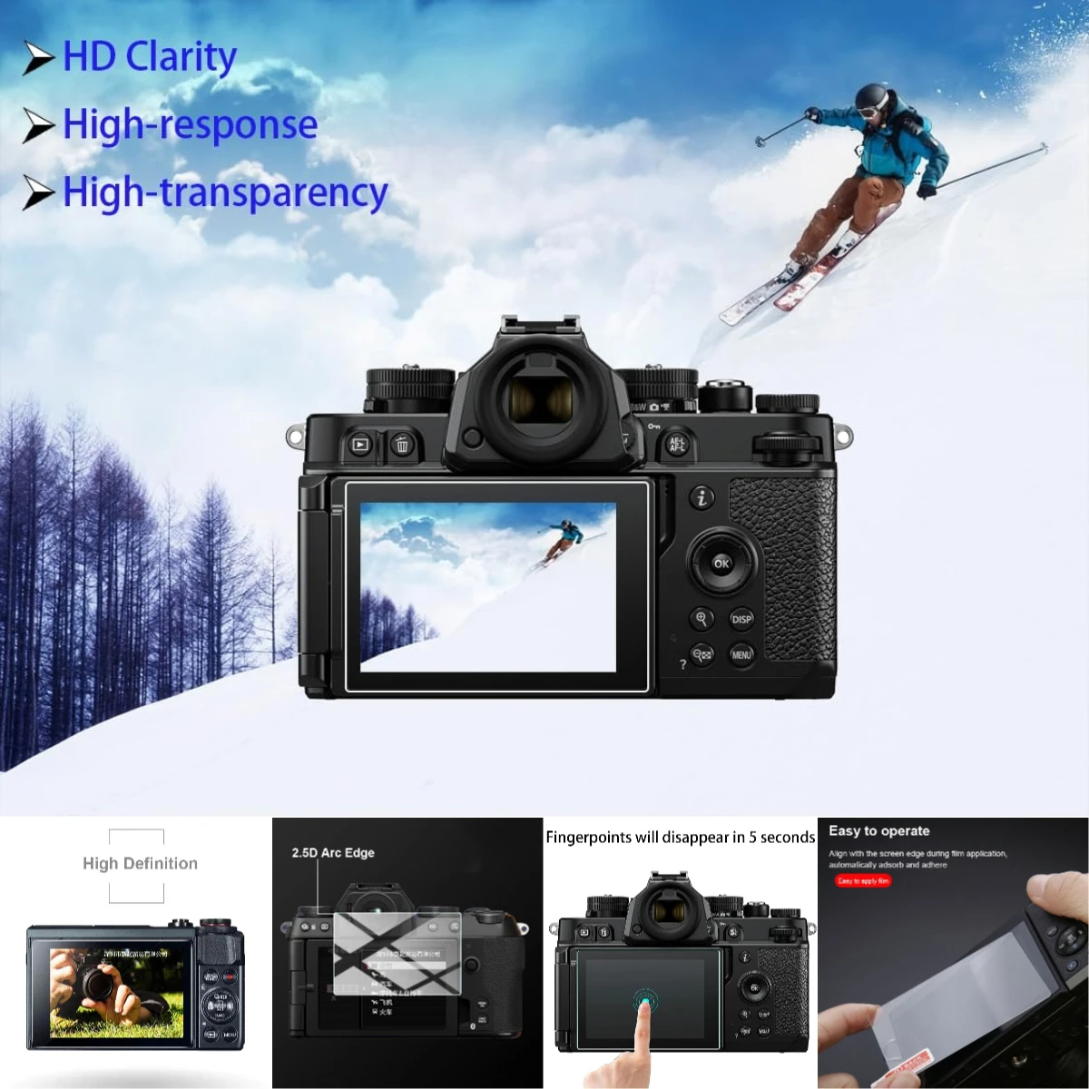 For Nikon Z50II Z50 II Mark2 MarkII 3M Material 9H Glass Film Scratch Resistant No Residue
For Nikon Z50II Z50 II Mark2 MarkII 3M Material 9H Glass Film Scratch Resistant No Residue